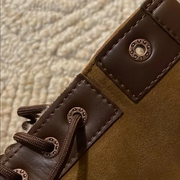 UGG Brown and Black Waterproof Boots with Traction Sole - Picture 12 of 13